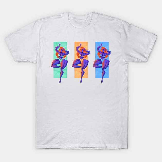 Passion Dance Trio T-Shirt by Tosik-Art